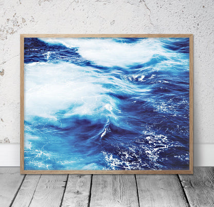 Beach Print, Ocean Waves Decor, Coastal Wall Art,Ocean Water Print, Home Decor