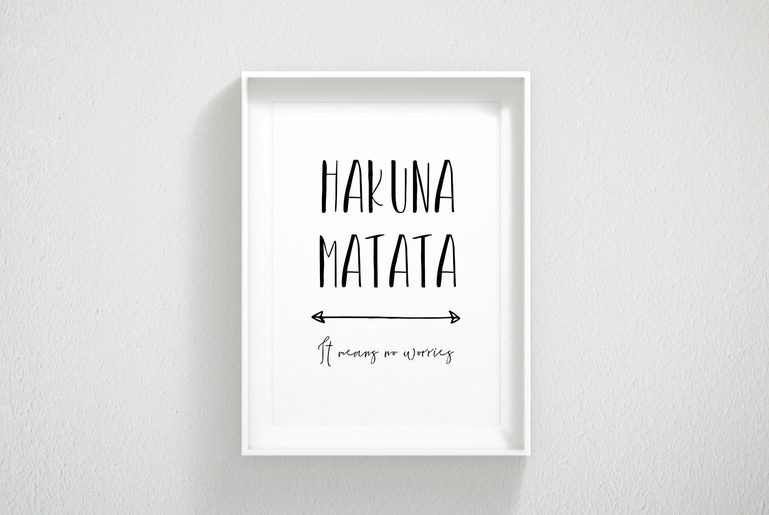 Hakuna Matata Print, Children Prints, Kids Room Decor, Nursery Wall Art