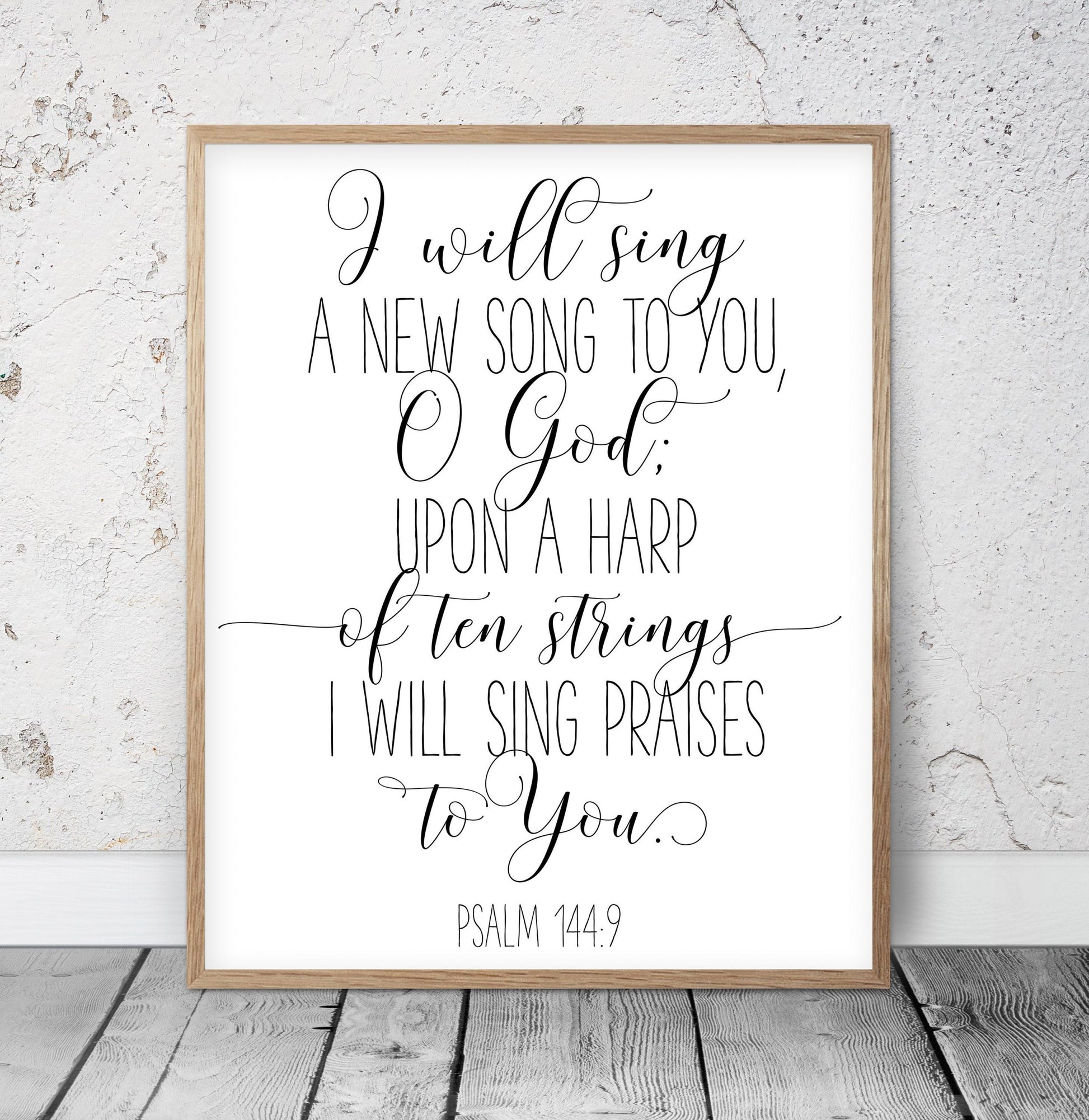 Psalm 144, Bible Verse Prints, Bible Verse Sign, Christian Poster, Bible Nursery Wall Art Room Decor