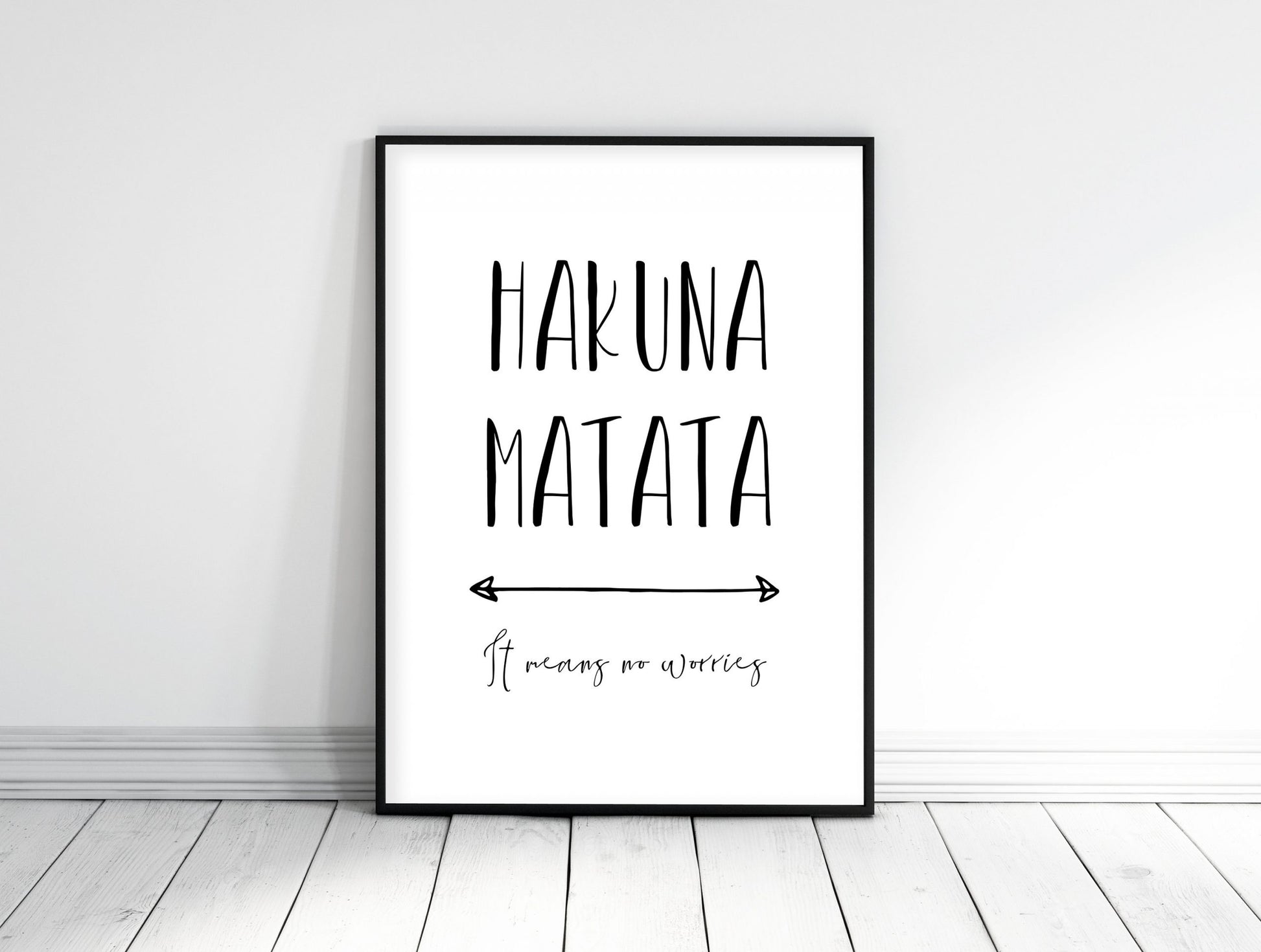 Hakuna Matata Print, Children Prints, Kids Room Decor, Nursery Wall Art