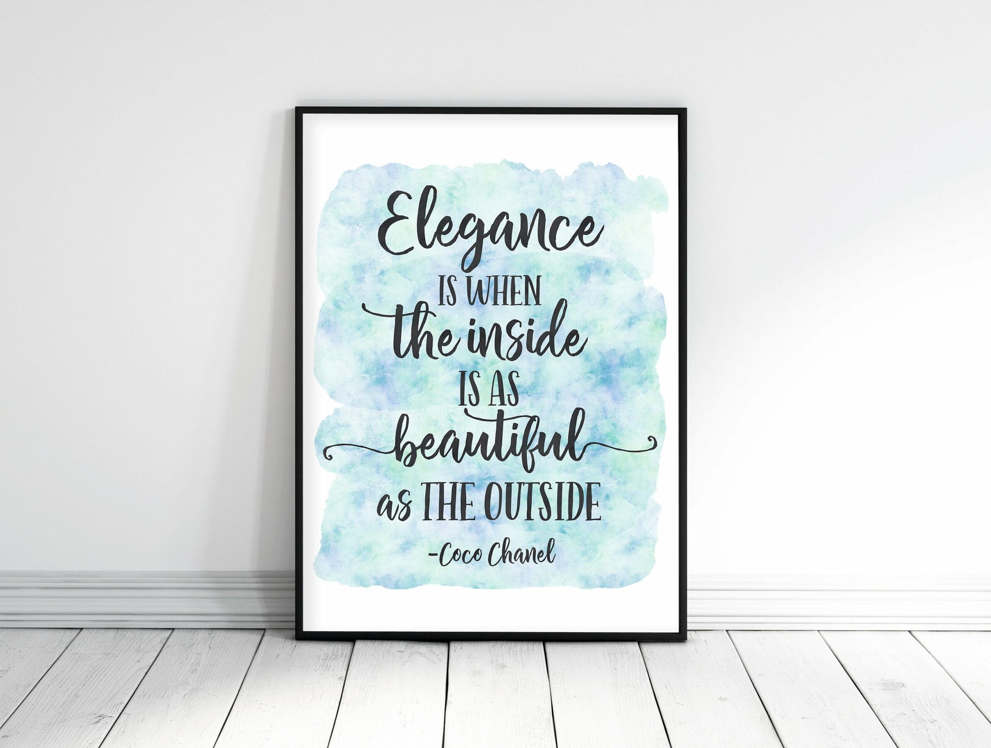 Coco Chanel Quotes, Girls Room Decor, Chanel Printable Wall Art, Fashion Quotes