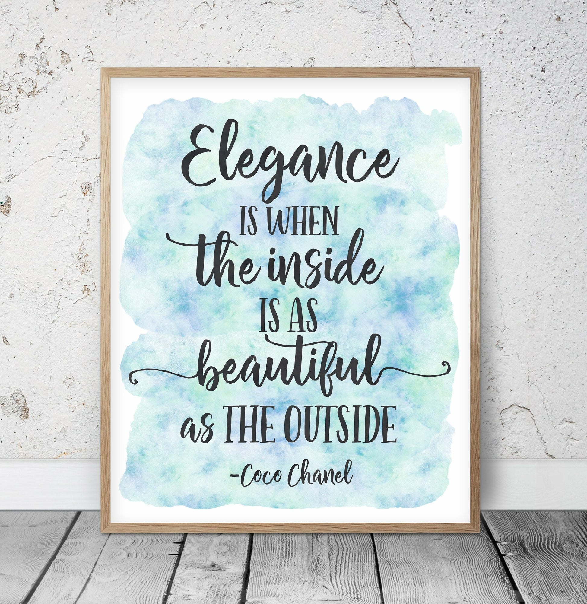 Coco Chanel Quotes, Girls Room Decor, Chanel Printable Wall Art, Fashion Quotes