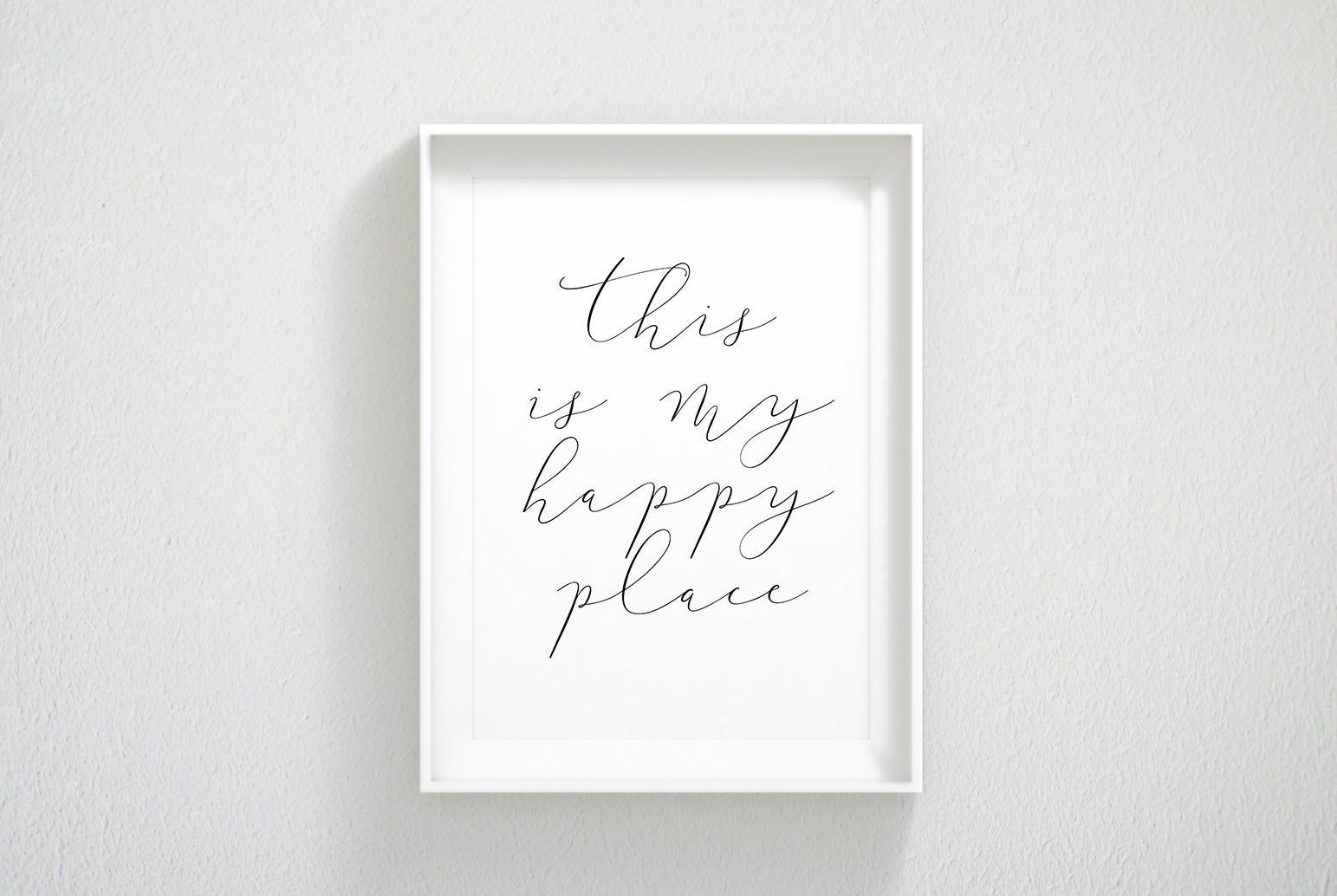 This Is My Happy Place, Welcome Printable Sign, Entrance Wall Decor Room Print