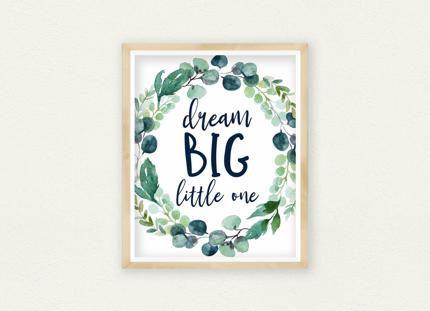 Dream Big Little One, Girls Nursery Printable Wall Art, Girls Nursery Decor