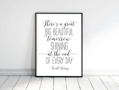 There's A Great Big Beautiful Tomorrow Shining Every Day, Nursery Wall Art