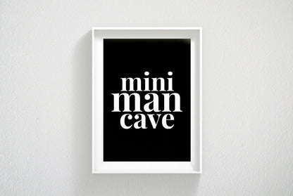 Mini Man Cave, Nursery Boy Wall Art, Kids Room Decor, Boys Room Decor Prints