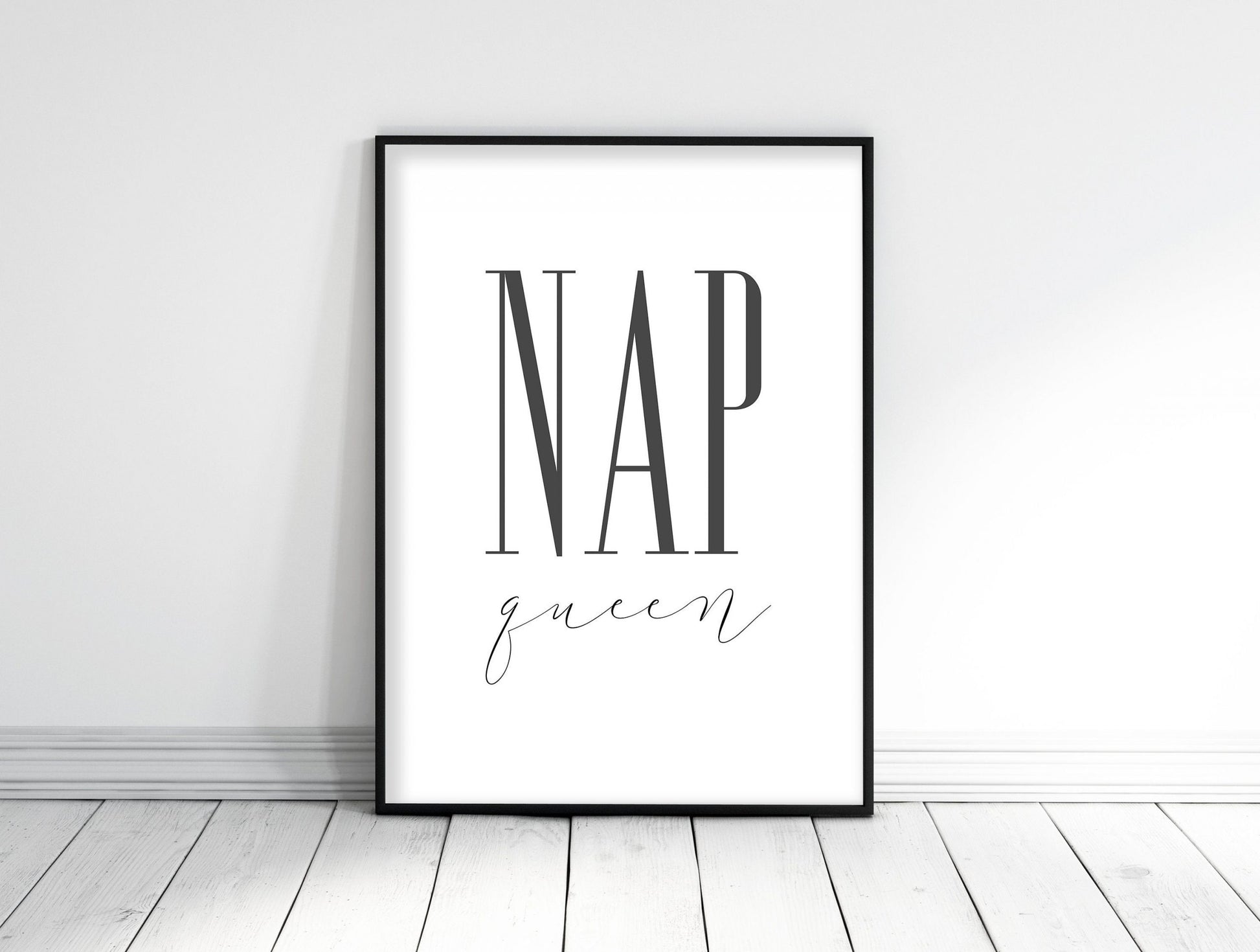 Nap Queen Printable Wall Art, Girls Room Wall Art, Girl Quotes Room Decor