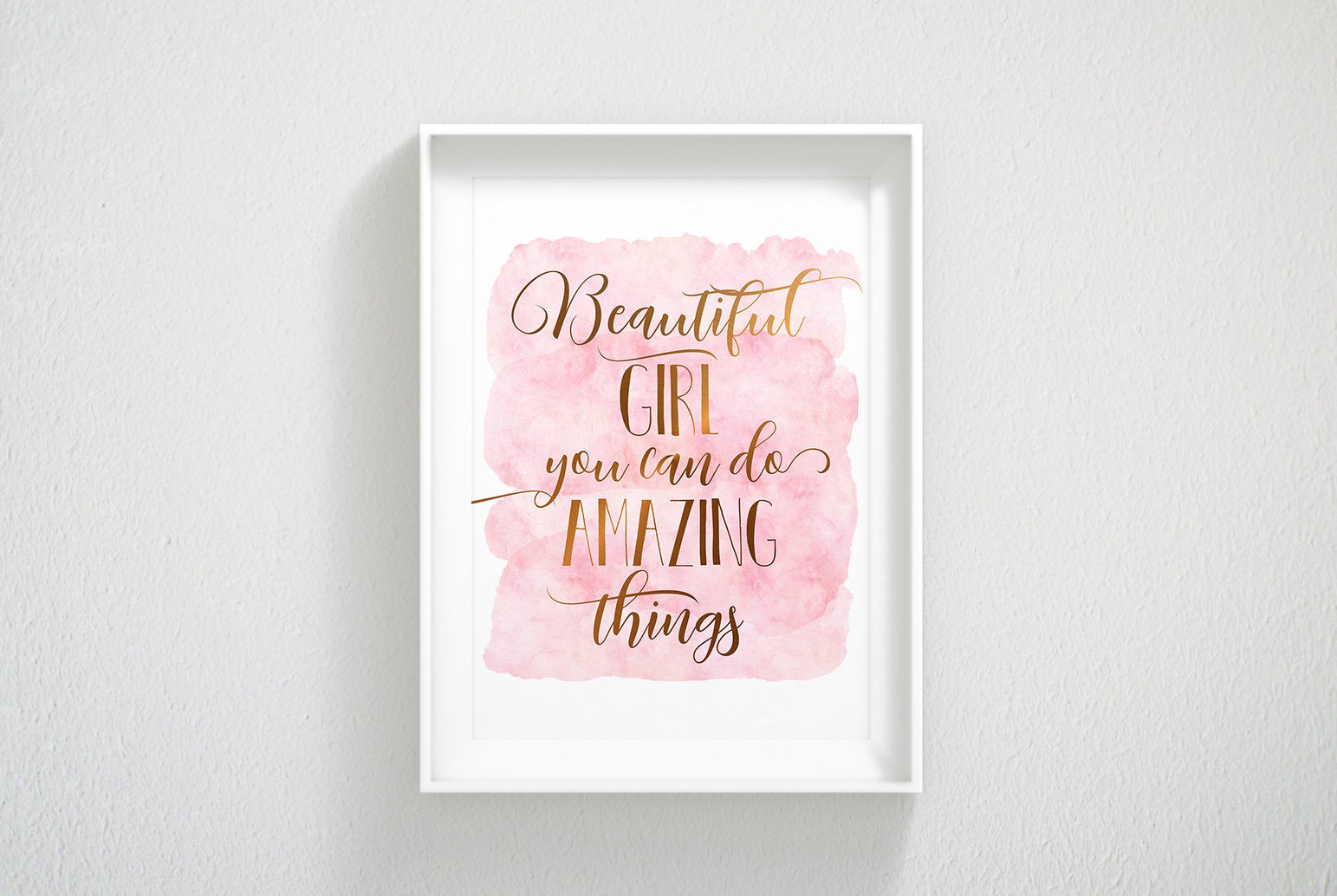 Beautiful Girl You Can Do Amazing Things,Nursery Print Wall Art Room Prints