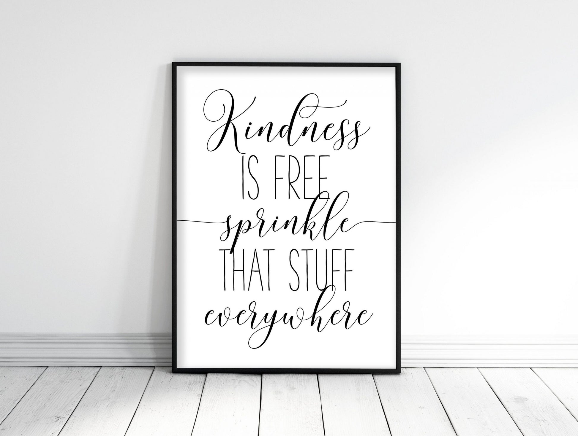 Kindness Is Free Sprinkle, Nursery Printable Wall Art, Nursery Decor, Kids Room