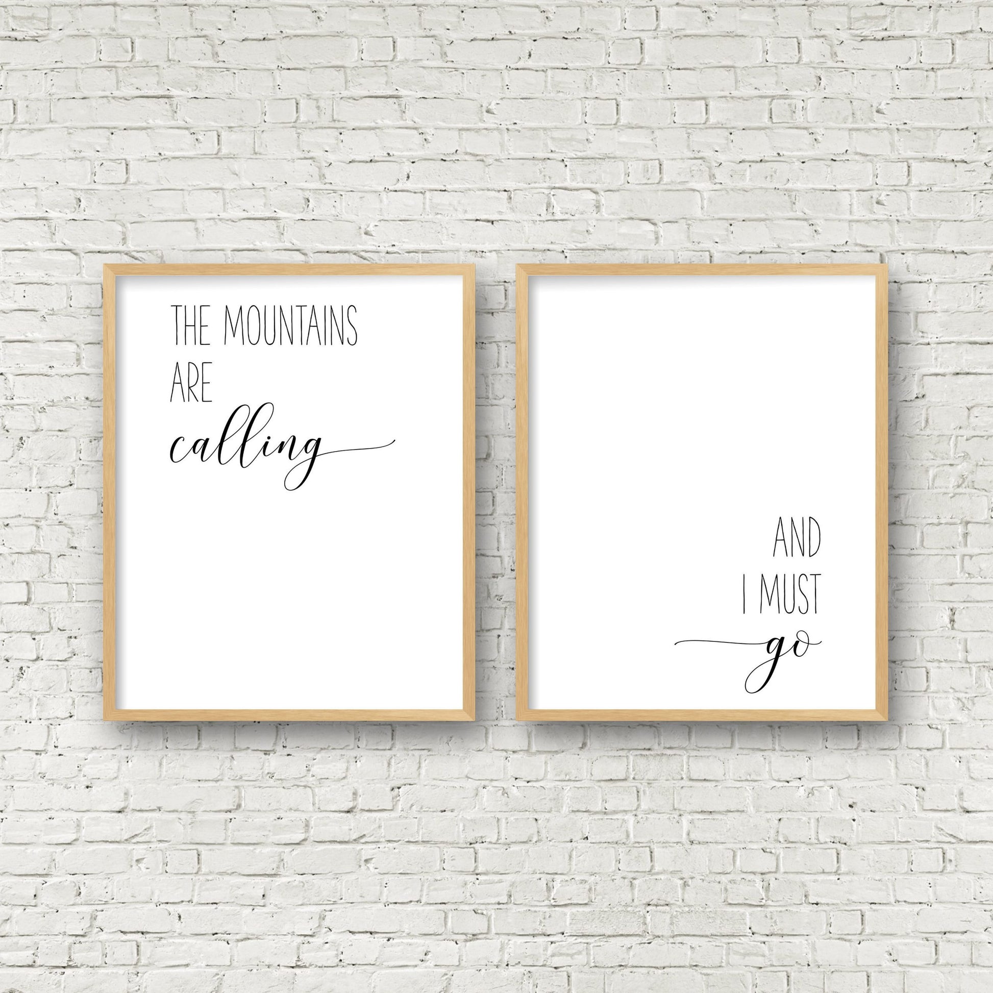 The Mountains are Calling And I Must Go, Adventure Nursery Decor, Kids Room