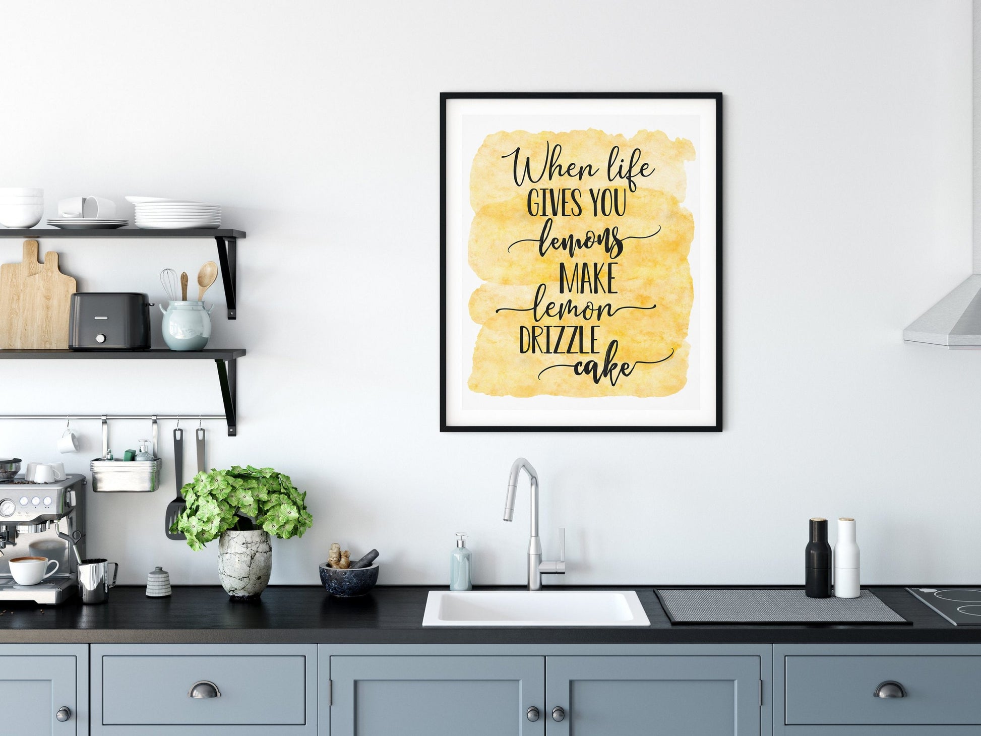 When Life Gives You Lemons Kitchen Print Wall Art,Home Decor Print,Wall Decor