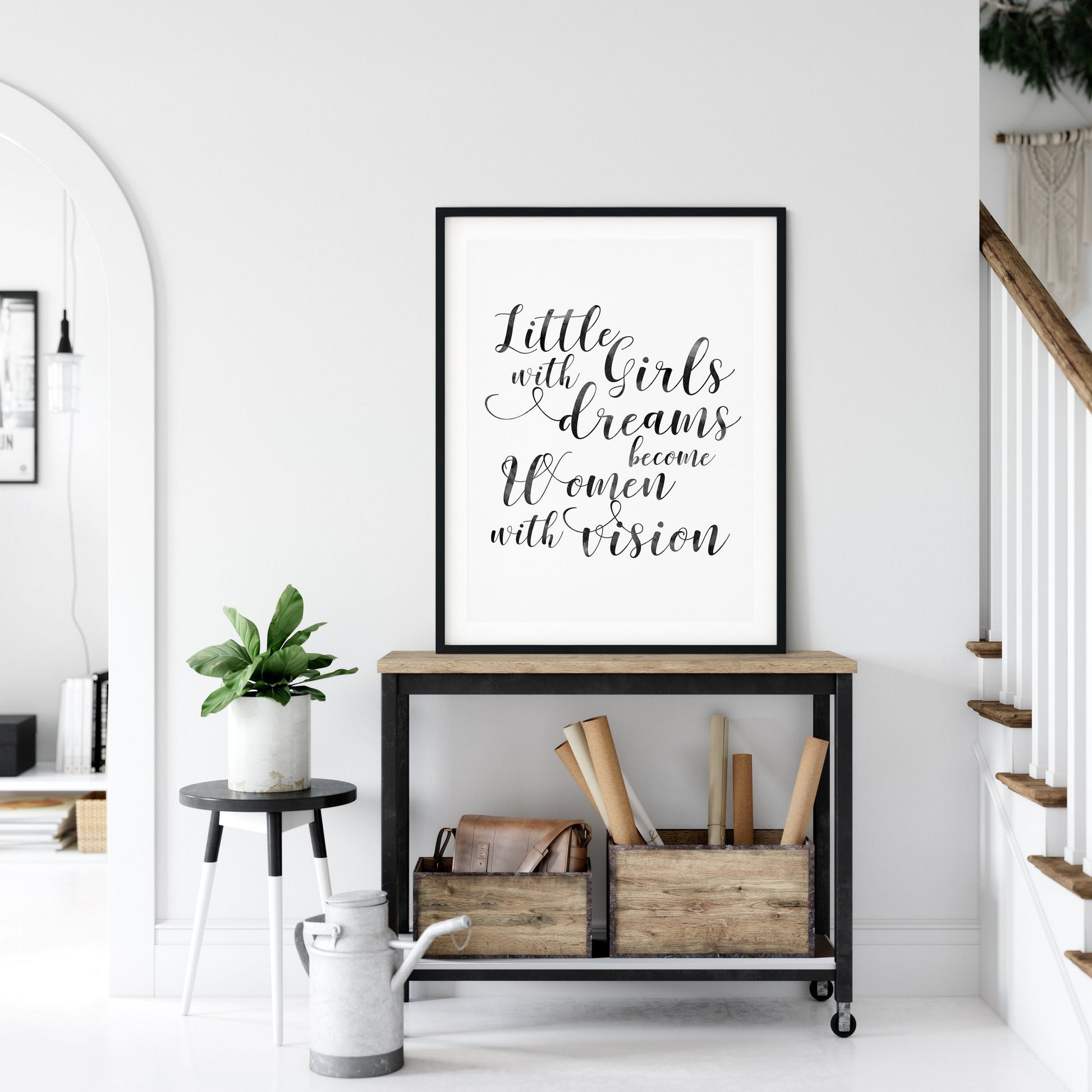 Girl Quotes Little Girls With Dreams, Inspirational Quote, Girl Quotes Room Decor