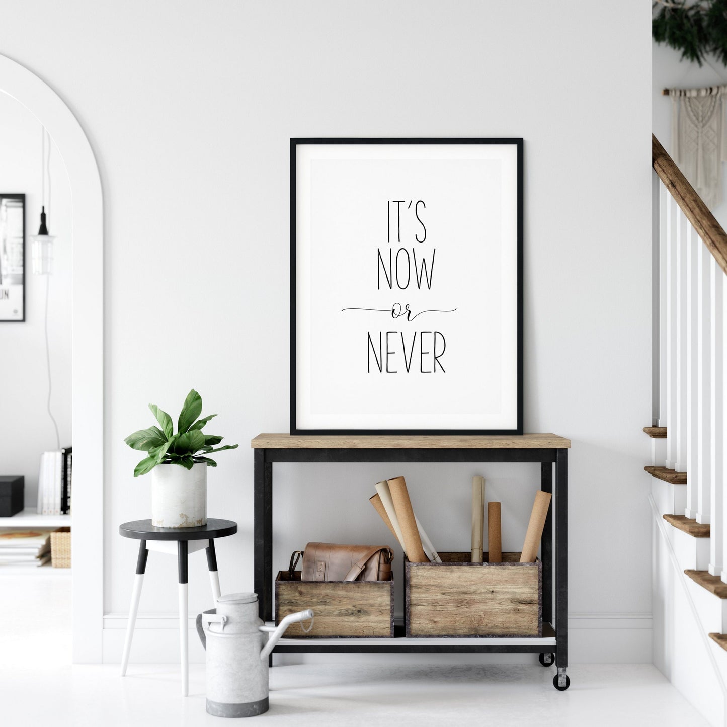 It's Now Or Never, Movie Poster, Inspirational Wall Art, Nursery Printable Art