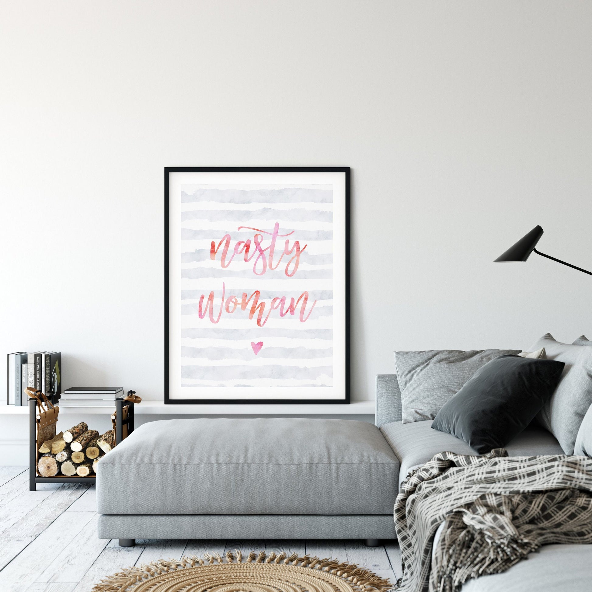Nasty Woman, Feminist Printable Wall Art, Feminist Quotes, Girl s Room Decor