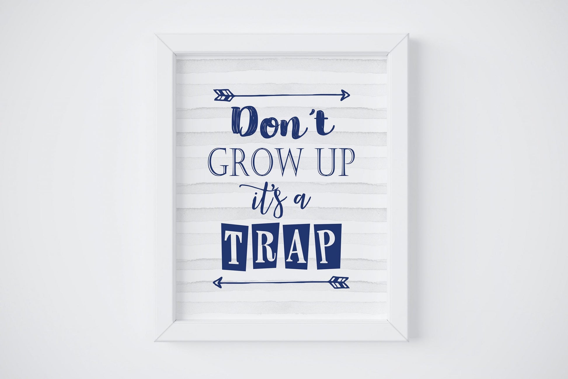 Don't Grow Up It's A Trap,Nursery Prints, Boys Room Decor,Boys Nursery Wall Art
