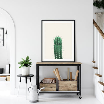 Pastel Cactus Print Minimalist, Cactus Wall Art Prints, Printable Art, Home Decor