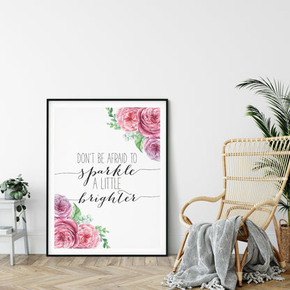 Girl Bedroom Art Girl Nursery Wall Decor Inspiring Art Inspirational Wall Art Print