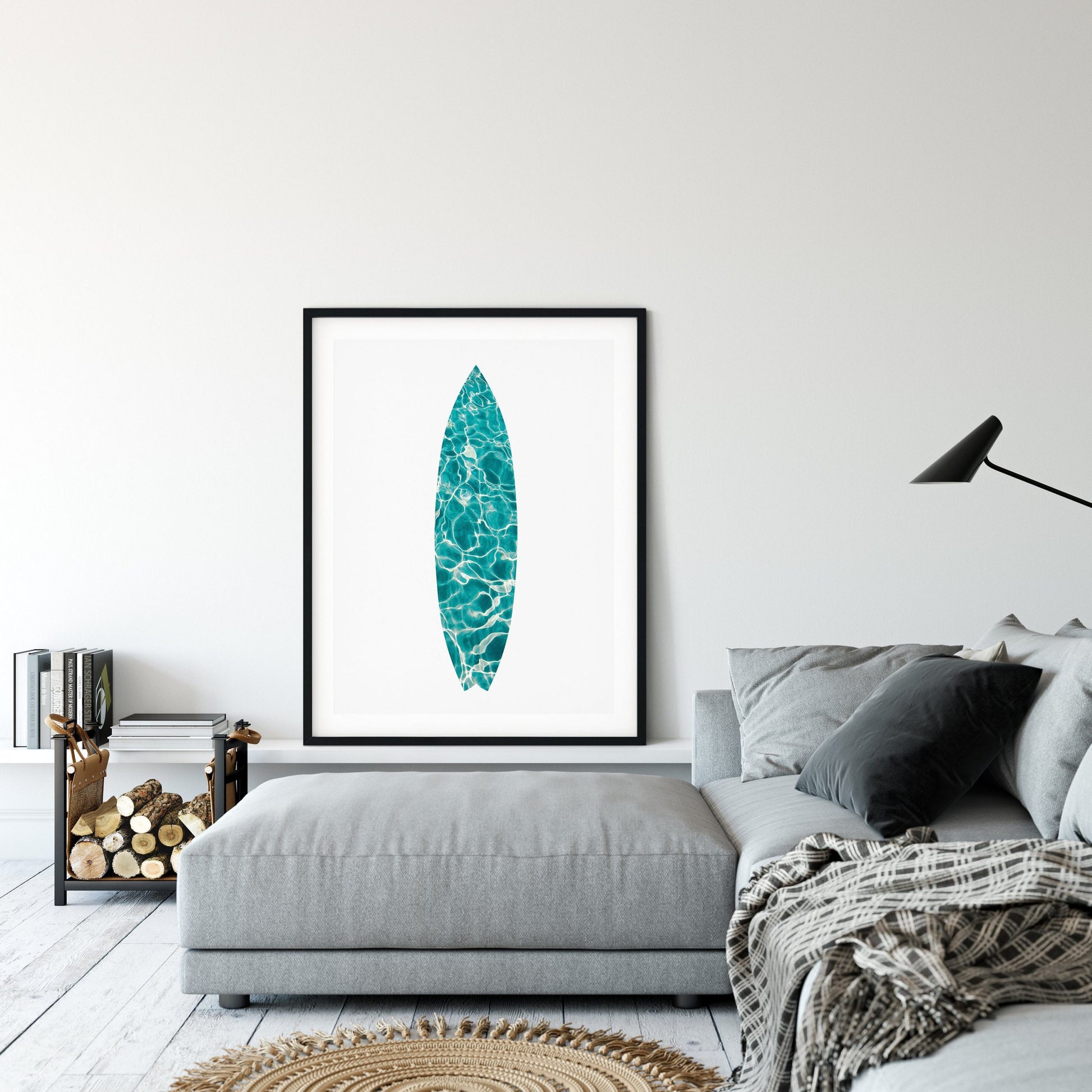 Surf Art, Surfboard Print, Surf Poster, Ocean Printable, Surfing Decor, Home Decor