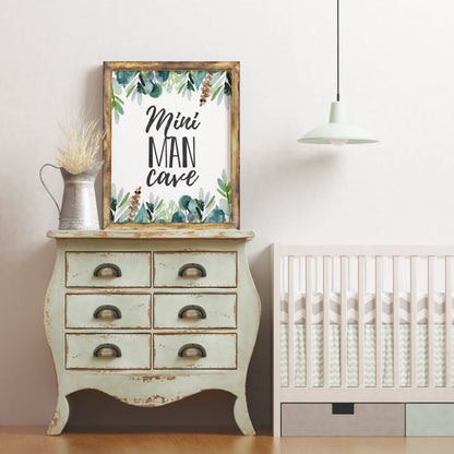 Mini Man Cave, Boys Nursery Prints, Eucalyptus Nursery Decor Room Wall Art