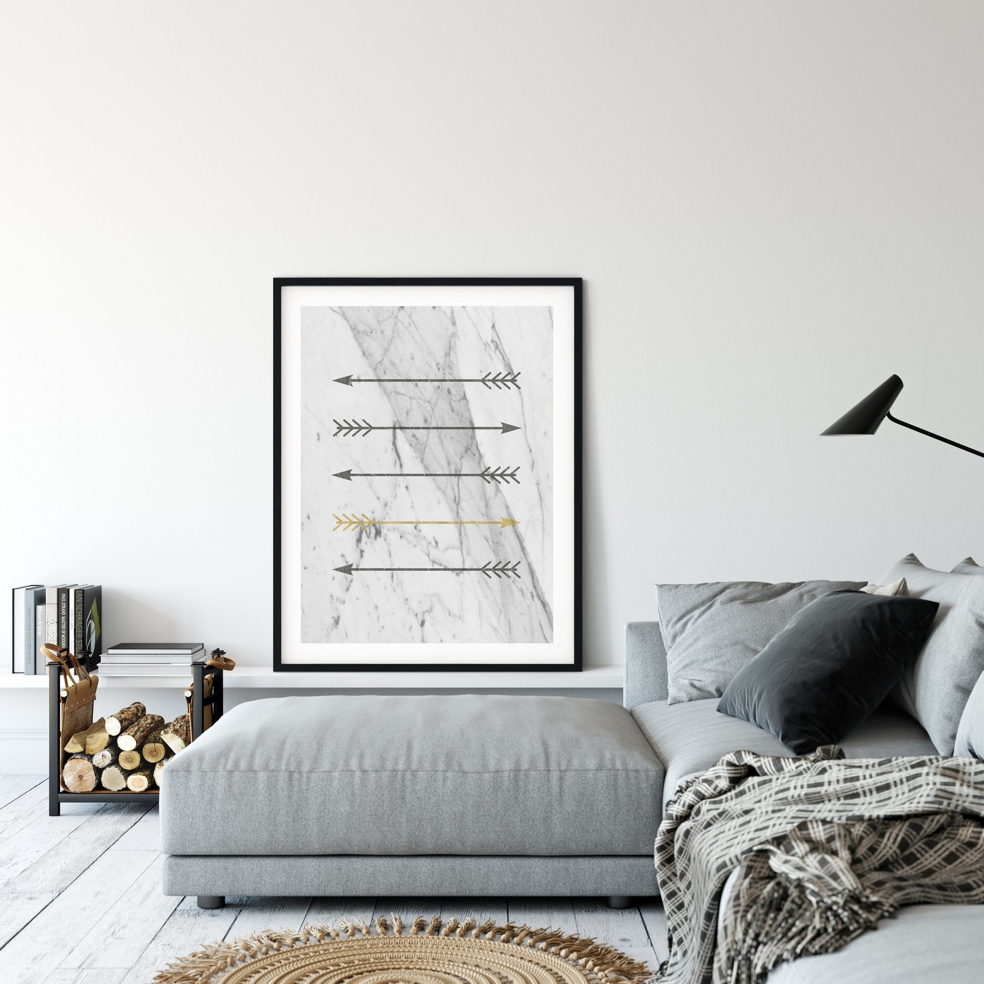 Marble Arrow Print Arrow Wall Art Arrow Poster Room Wall Art Decor