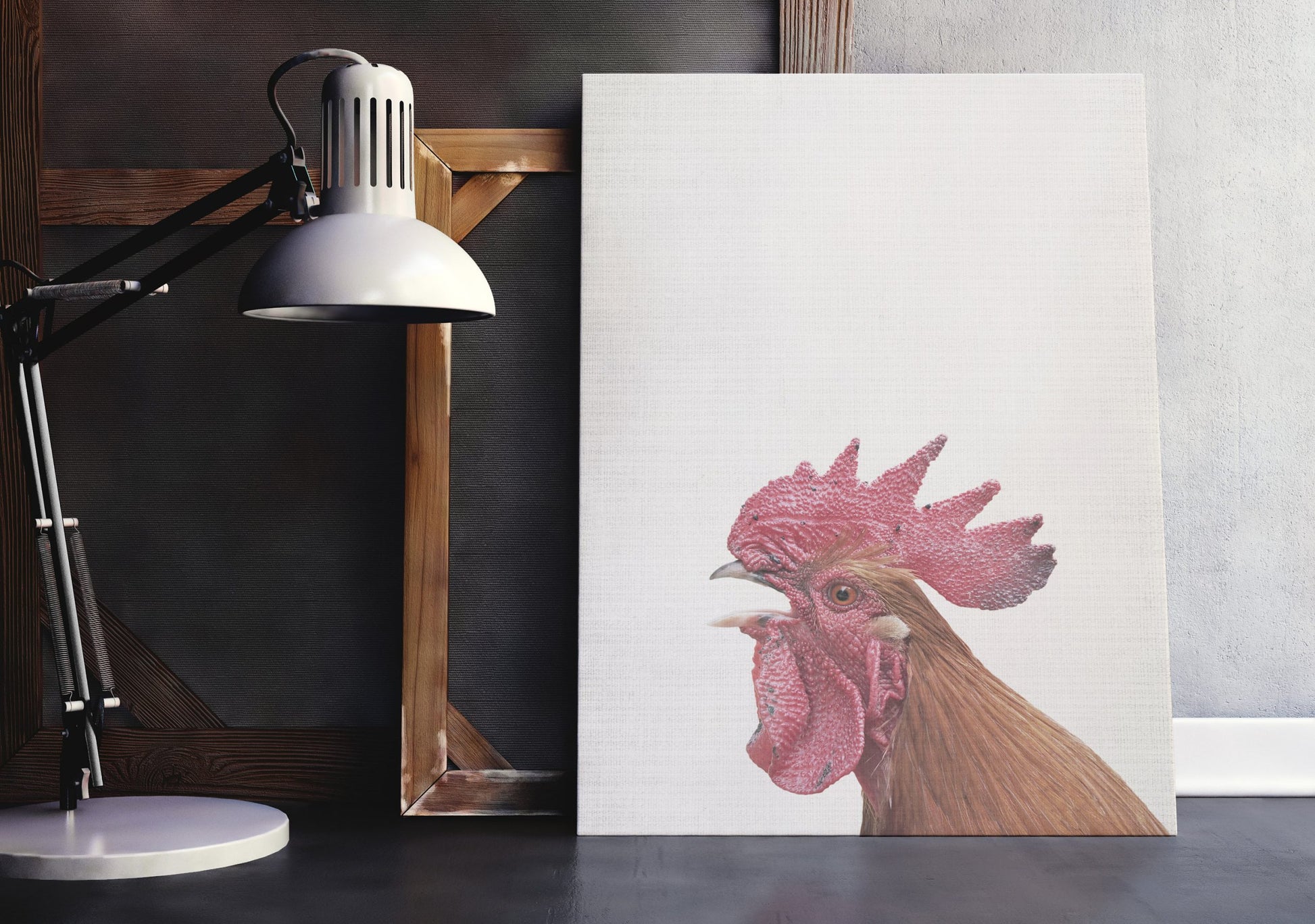 Rooster Art, Rooster Decor, Hen Print Wall Art Home Decor Animal Print