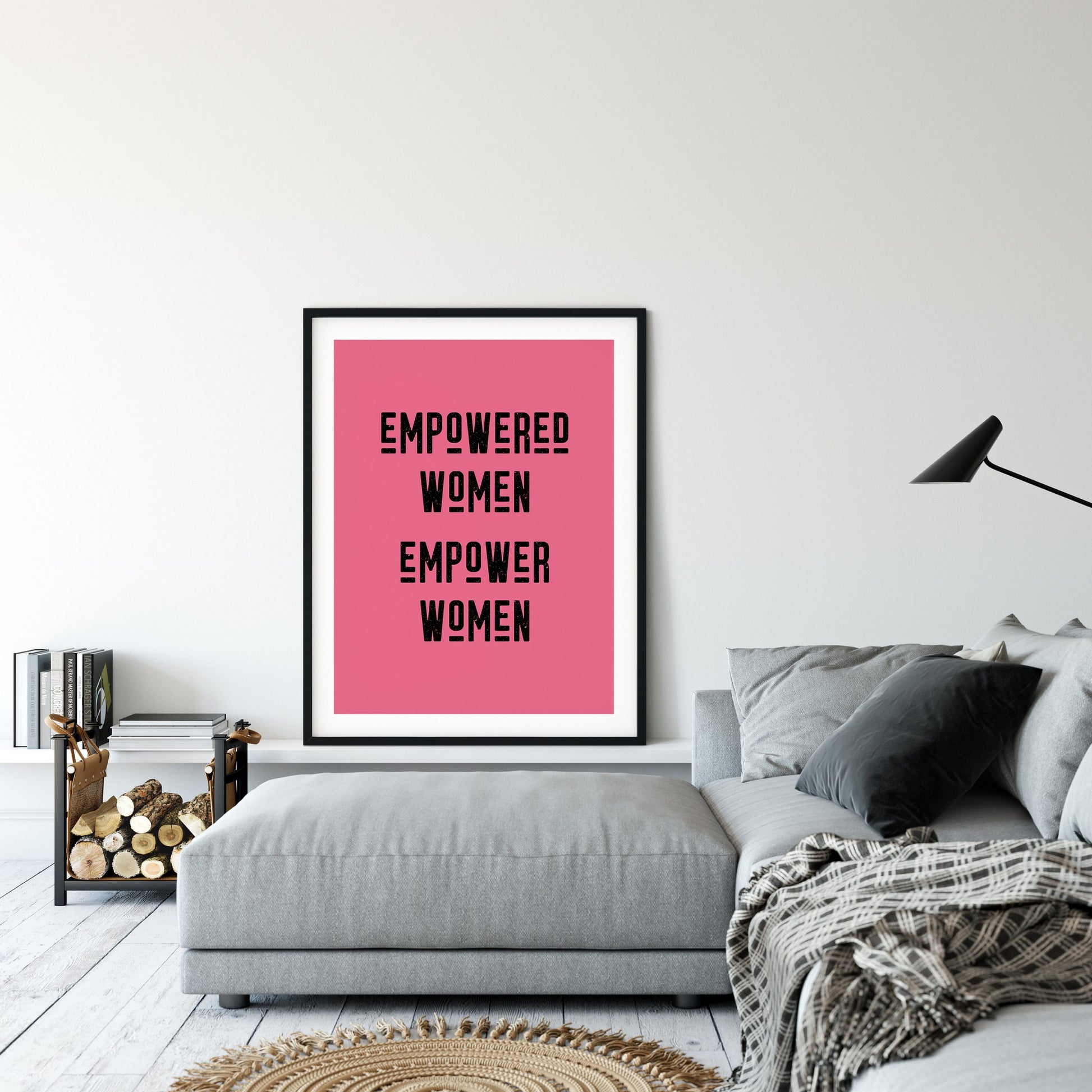 Empowered Women Empower Women Quote Print Feminist Girl Room Decor