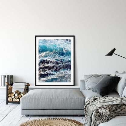 Ocean Poster,Ocean Waves Print,Wave Wall Art,Sea Printable, Home Decor Print