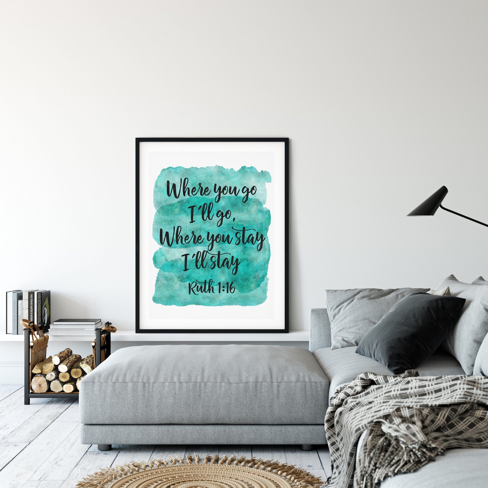 Where You Go I Will Go Where You Stay I will Stay, Ruth 1:16, Christian Wedding Signs Wall Art Decor