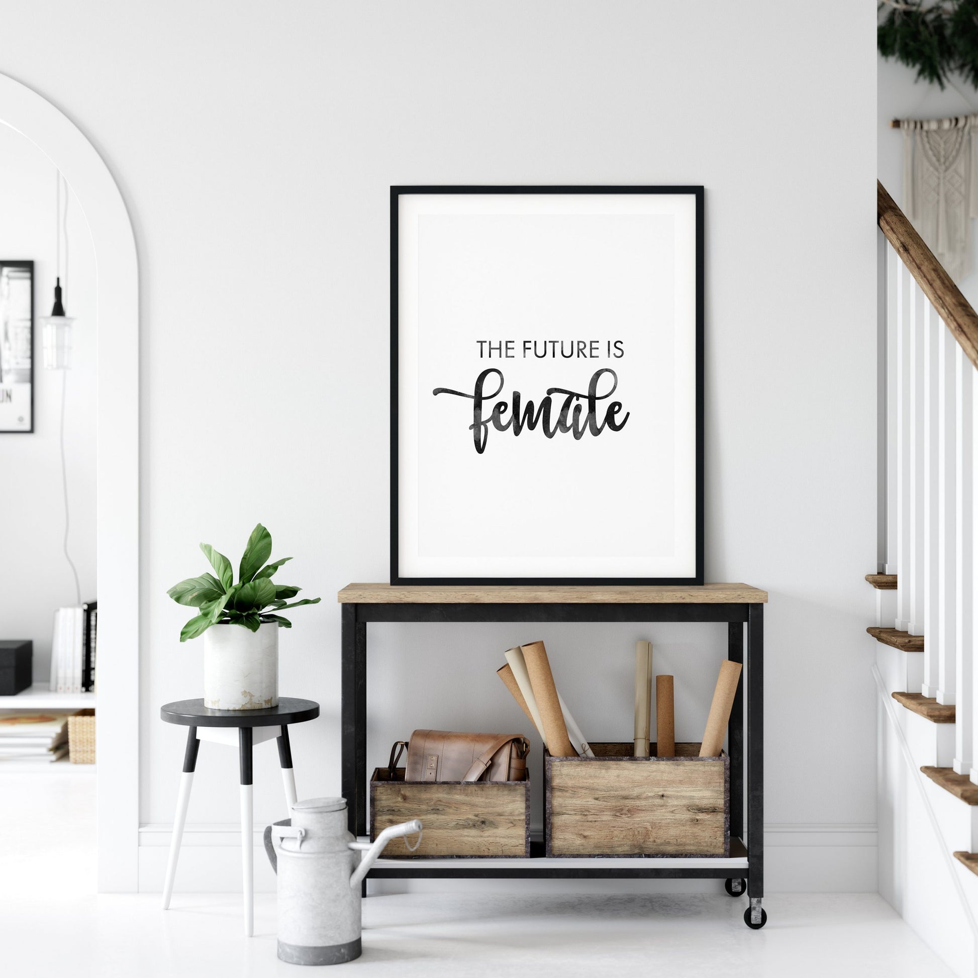 The Future Is Female, Feminist Printable, Feminism, Girl Quotes Room Decor