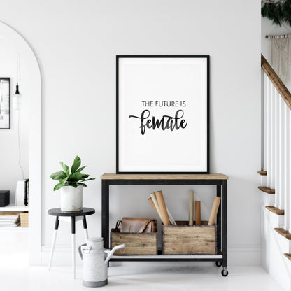The Future Is Female, Feminist Printable, Feminism, Girl Quotes Room Decor