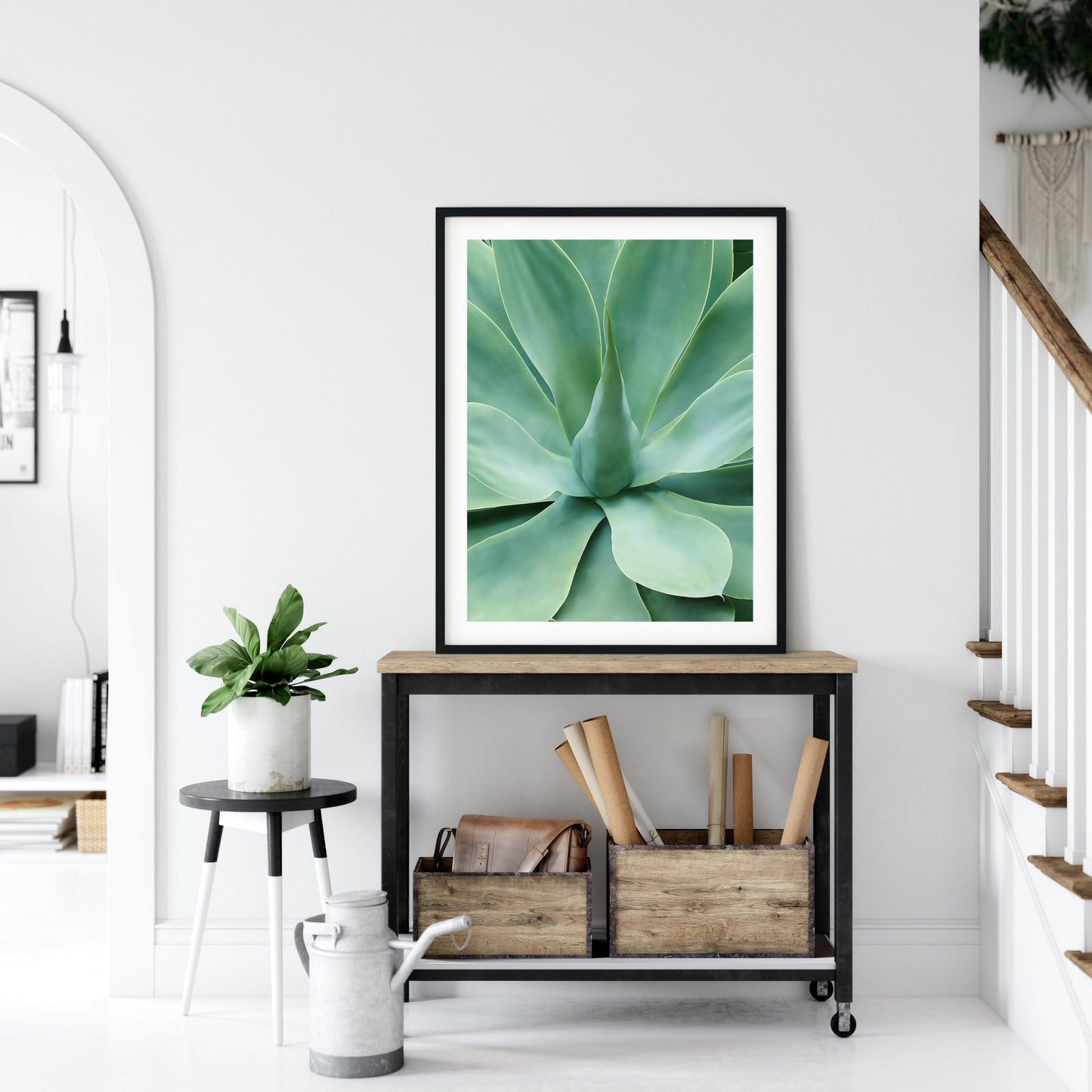 Agave Print, Succulent Prints, Minimal Agave Print, Garden Prints, Wall Art Decor