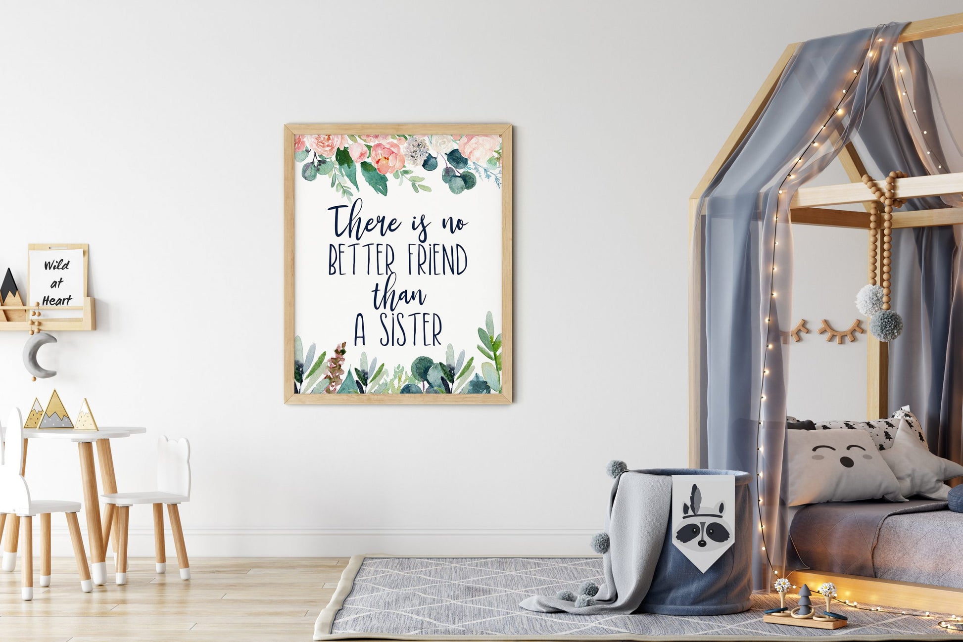 There Is No Better Friend Than A Sister, Sister Gift, Sister Quotes, Sisters Room Decor