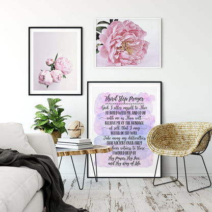 Third Step Prayer, Bible Verse Printable Wall Art, Catholic Prayer, Bible Verse Prints,Nursery Decor