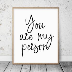 Youre My Person, You're My Person, You Are My Person, Gift Prints, Wall Art