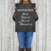 Motivational Art No Matter How You Feel,Never Give Up,Girl Quotes Room Decor