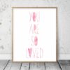 Pink Watercolor Nursery Decor You Are So Loved, Baby Gift, Nursery Prints Art