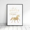 Unicorn Birthday Sign, Unicorn Party Decor, Be a Unicorn In a Field of Horses Art