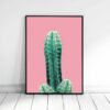 Pink Cactus Print Download,Pink Cactus Wall Art,Pink Botanical Home Decor Print