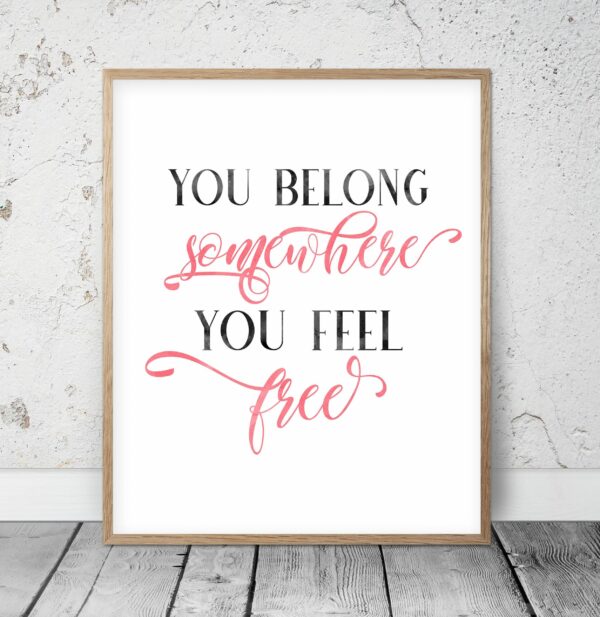 Tom Petty Wildflowers Print You Belong Somewhere Girl Quotes Room Decor