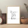 Motivational Wall Art Be Your Own Hero, Motivational Quote, Positive Quote