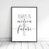 Always In Motion The Future Is,Nursery Prints,Nursery Printable Quotes Art