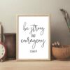 Be Strong and Courageous, Joshua 1:9, Scripture Printable Nursery Wall Art, Bible Verse Prints