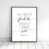I Will Walk By Faith Even When I Cannot See, 2 Corinthians 5:7, Scripture Wall Art
