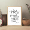 Be Joyful In Hope, Patient In Affliction, Faithful In Prayer, Romans 12:12, Christian Wall Art Print