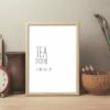Tea Definition Print, Tea Quotes, Kitchen Printable Wall Art, Home Decor Print