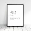 Bacon Prints, Funny Definition Poster, Kitchen Printable Wall Art,Home Decor Print