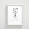 Adventure Sign, Inspirational Quote, Nursery Printable Art, Room Wall Art Decor