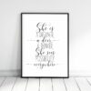 She Is A Dreamer, A Doer A Thinker, She Sees Possibility Everywhere, Girl Quotes Room Decor