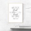 Christian Bible Scripture Wait for the Lord Psalm 27:14, Religious Gifts, Inspirational Wall Art