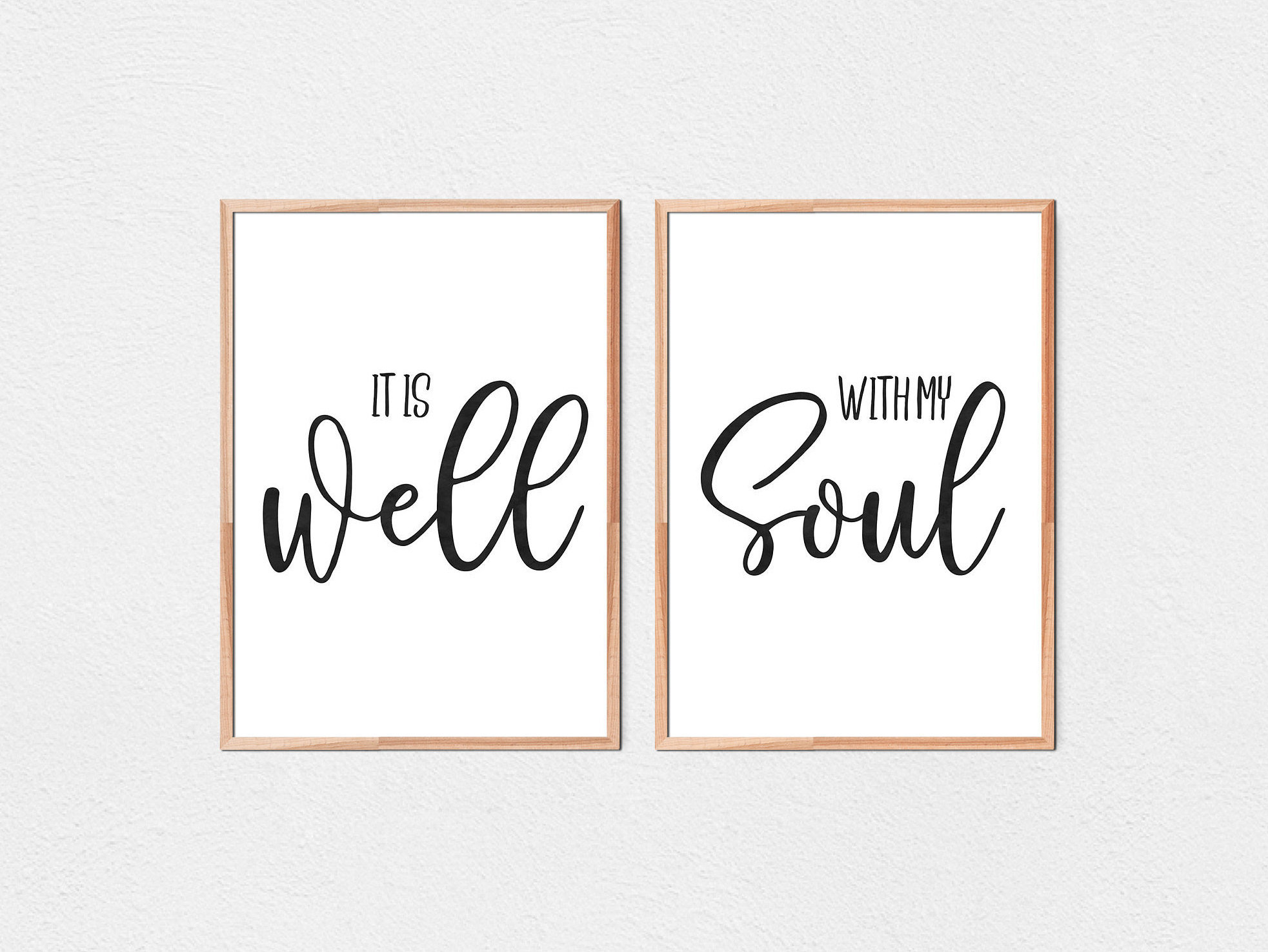 It Is Well With My Soul, Scripture Quote, Bible Verse Art, Christian Printable, Scripture Print